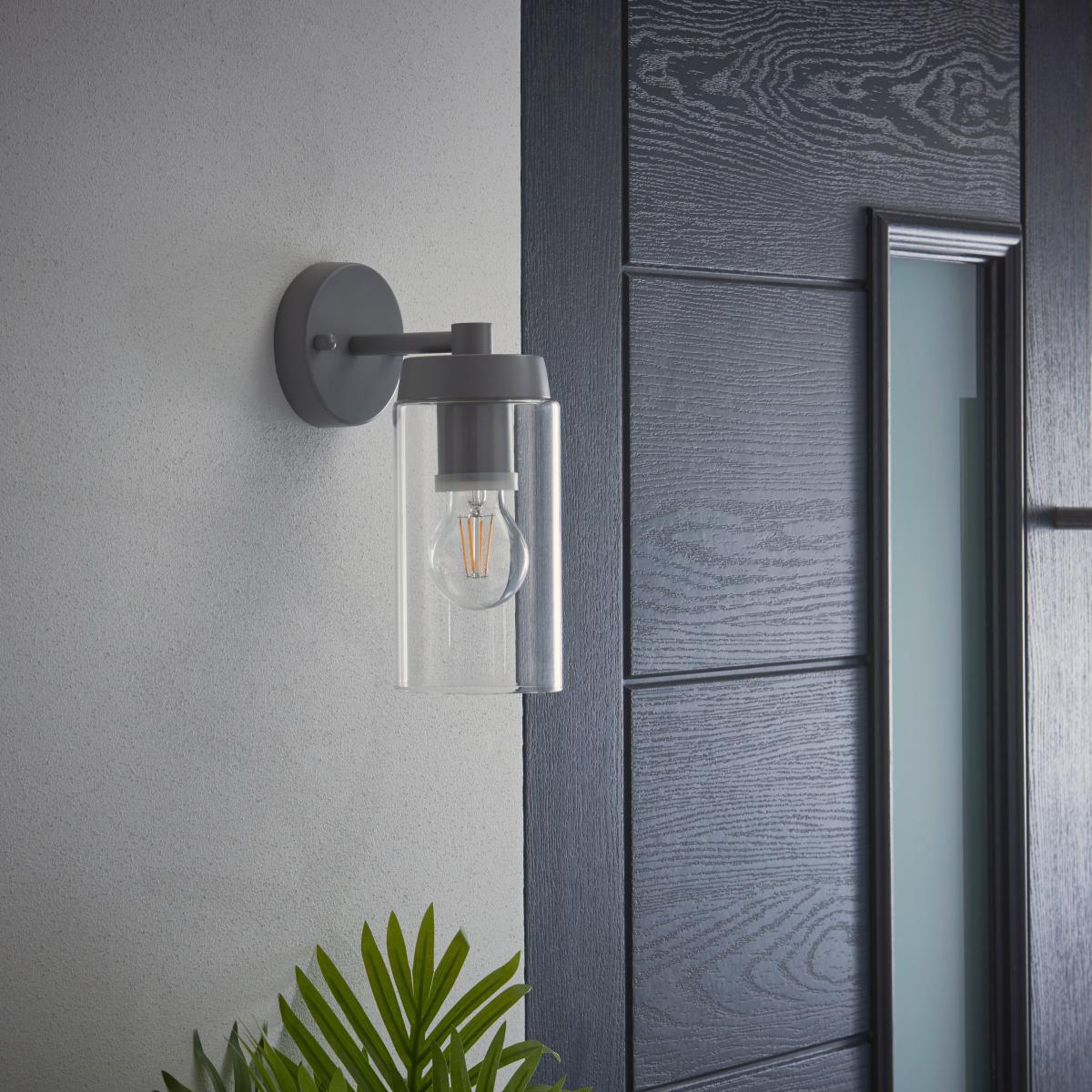 Ellison Matt Grey Outdoor Wall Light Grey – image 4