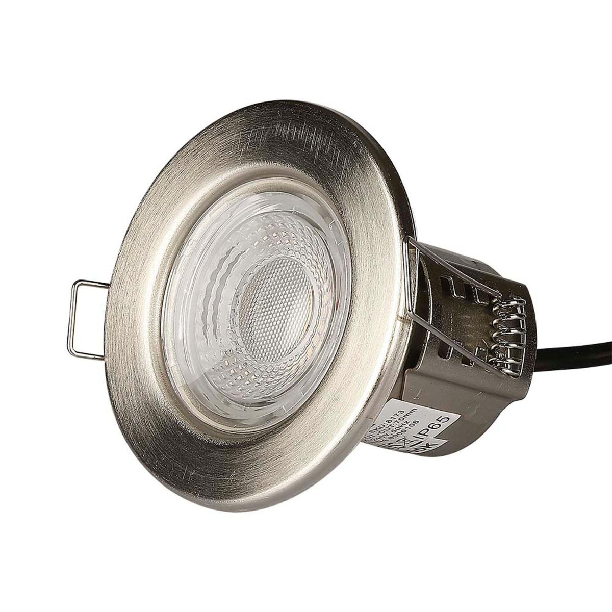 Set of 10 V-TAC 5W LED Outdoor Spotlights Satin Nickel – image 2
