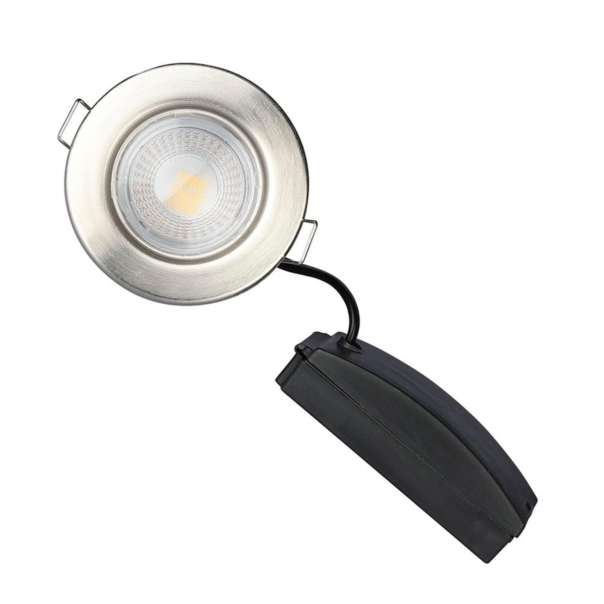 Set of 10 V-TAC 5W LED Outdoor Spotlights Satin Nickel – image 3