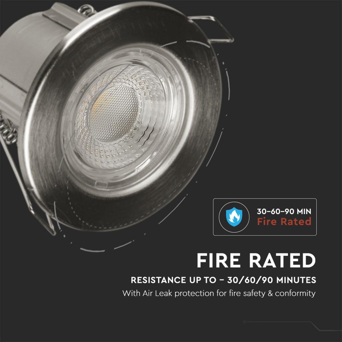 Set of 10 V-TAC 5W LED Outdoor Spotlights Satin Nickel – image 4