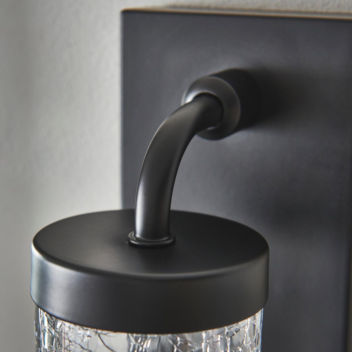 Cheriton Industrial Dimmable Indoor Outdoor Wall Light Black – image 4