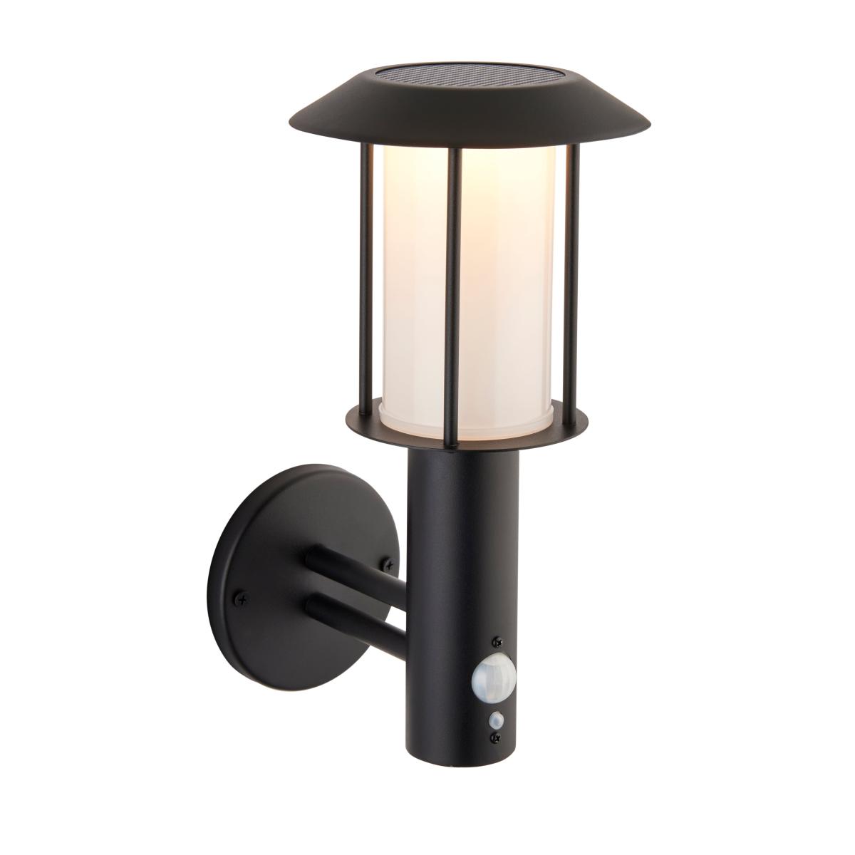 Vogue Tarka Outdoor Solar PIR Wall Light Black – image 7
