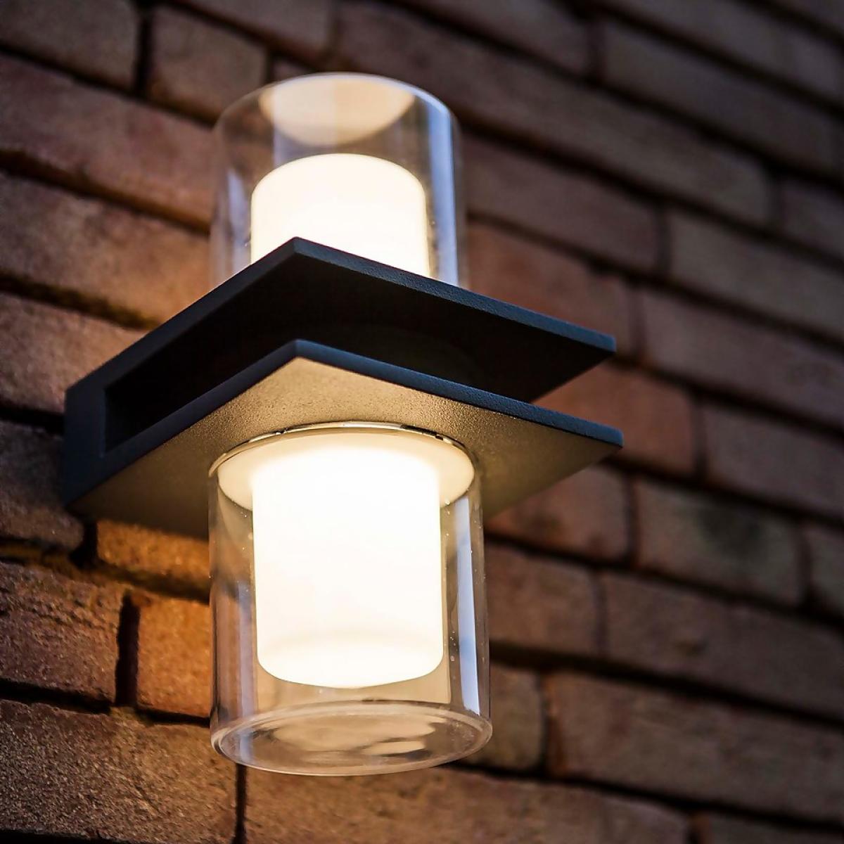 Lutec Tango LED Up & Down Outdoor Wall Light - Anthracite – image 5