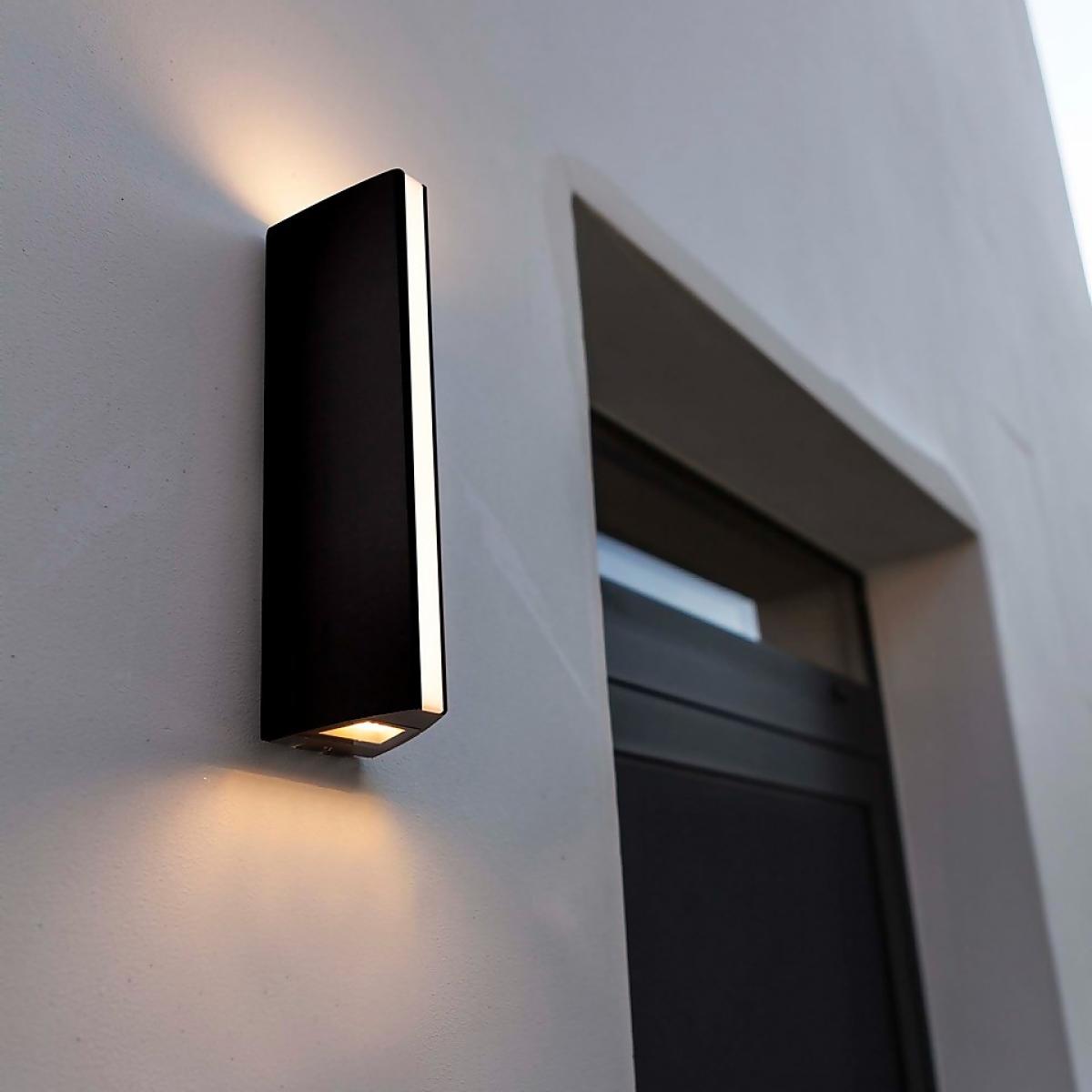 Lutec Leo LED Up & Down Outdoor Wall Light - Anthracite – image 3