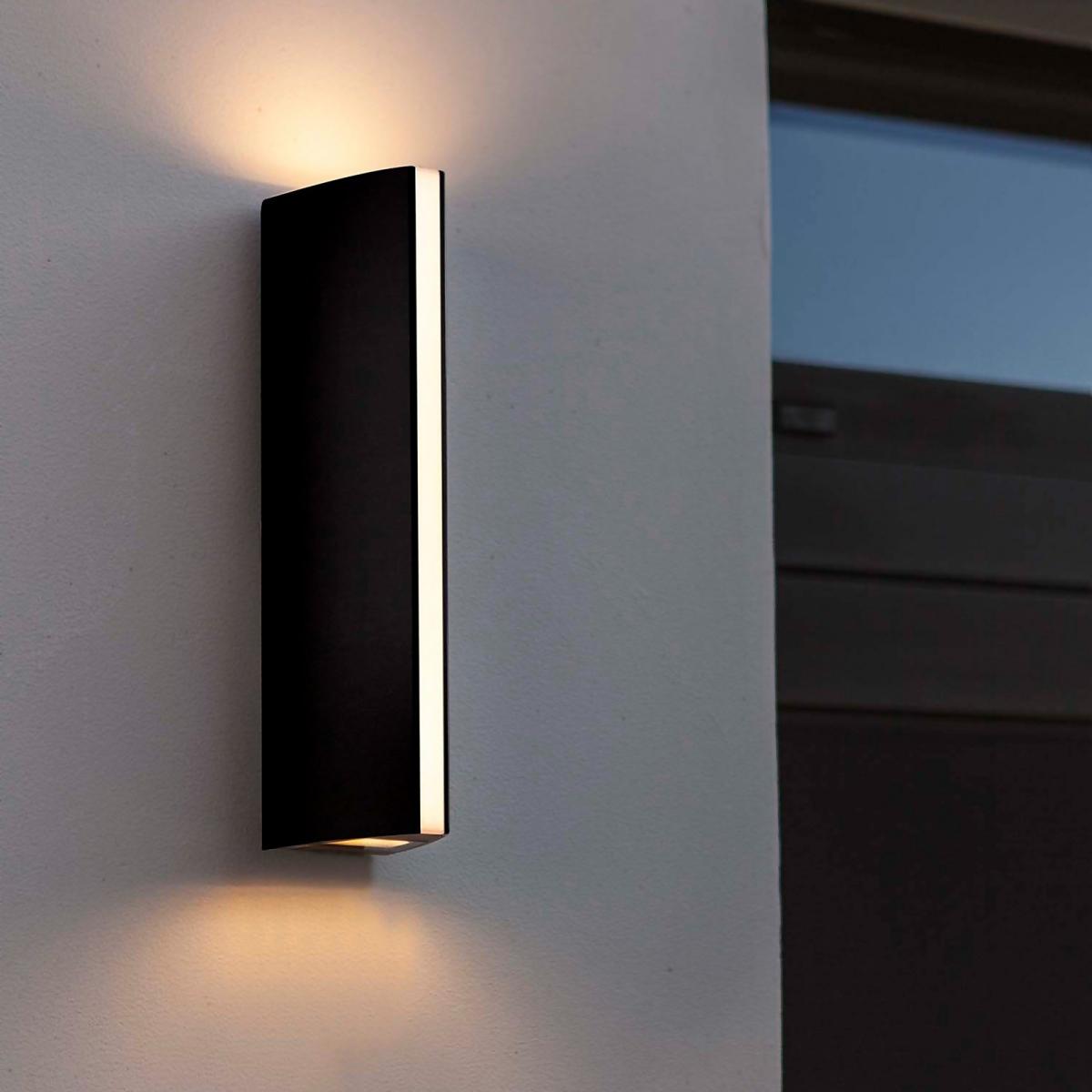 Lutec Leo LED Up & Down Outdoor Wall Light - Anthracite – image 1