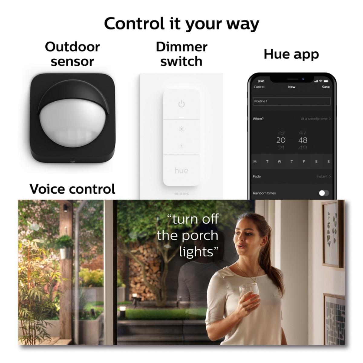 Philips Hue Appear Colour Ambiance Smart LED Outdoor Wall Light - 2 Pack – image 5