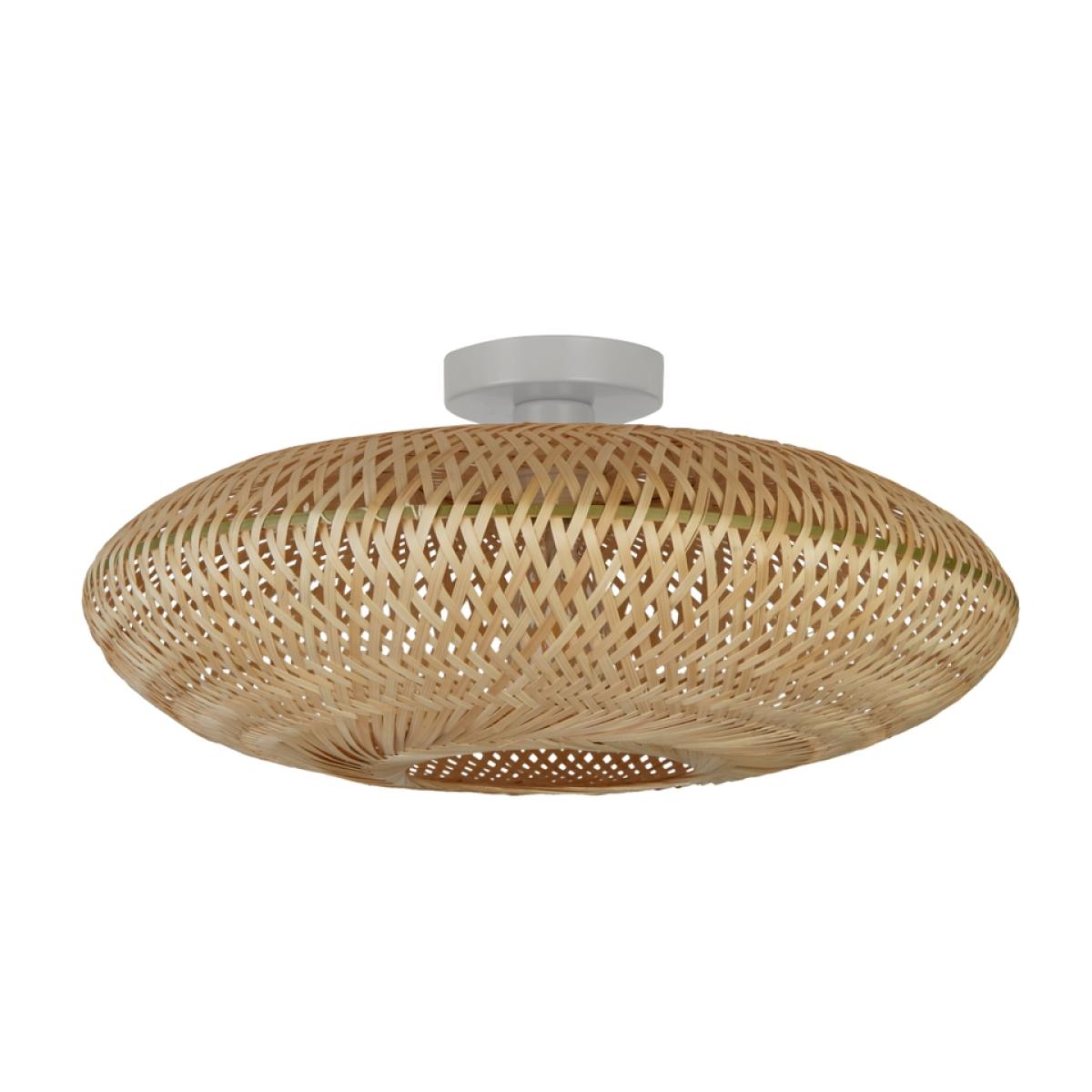 Belle Bamboo Flush Ceiling Light – image 3