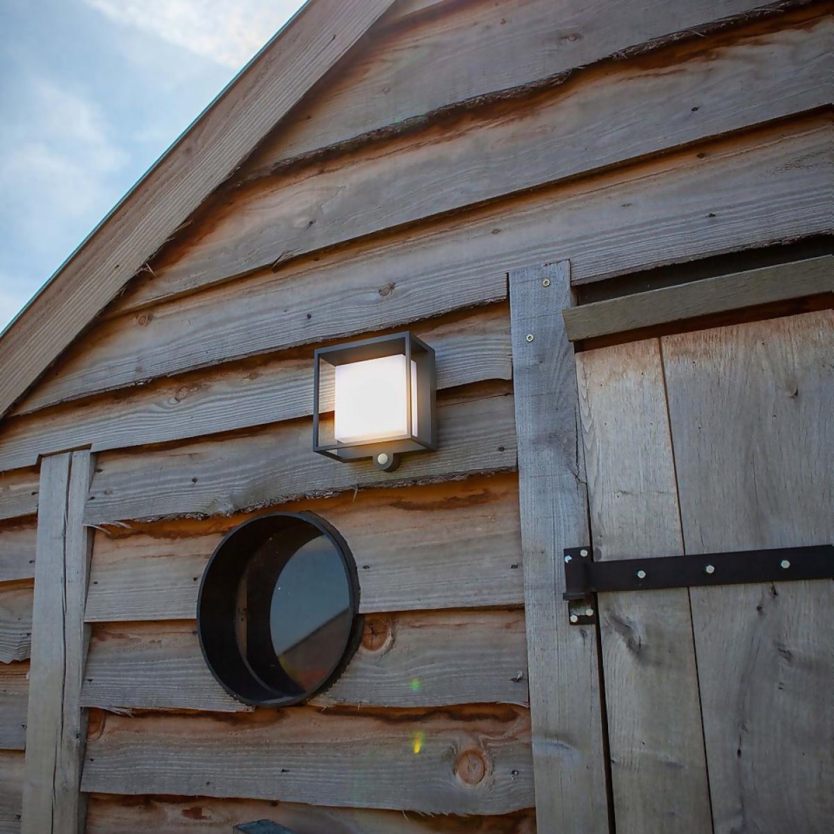 Lutec Curtis Solar LED Outdoor Wall Light with PIR Motion Sensor – image 2