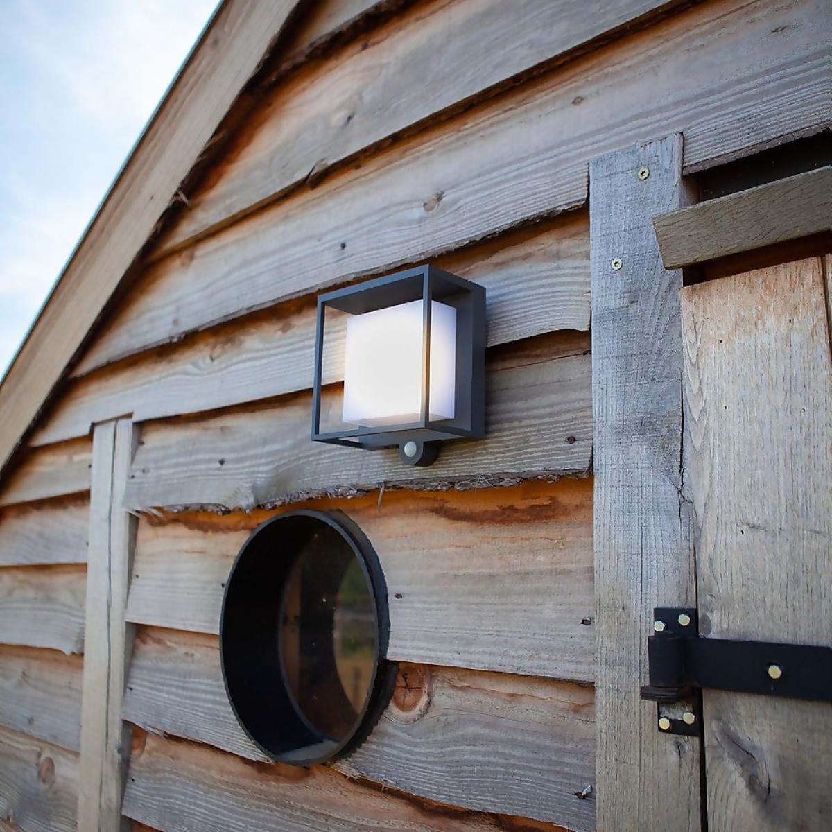 Lutec Curtis Solar LED Outdoor Wall Light with PIR Motion Sensor – image 4