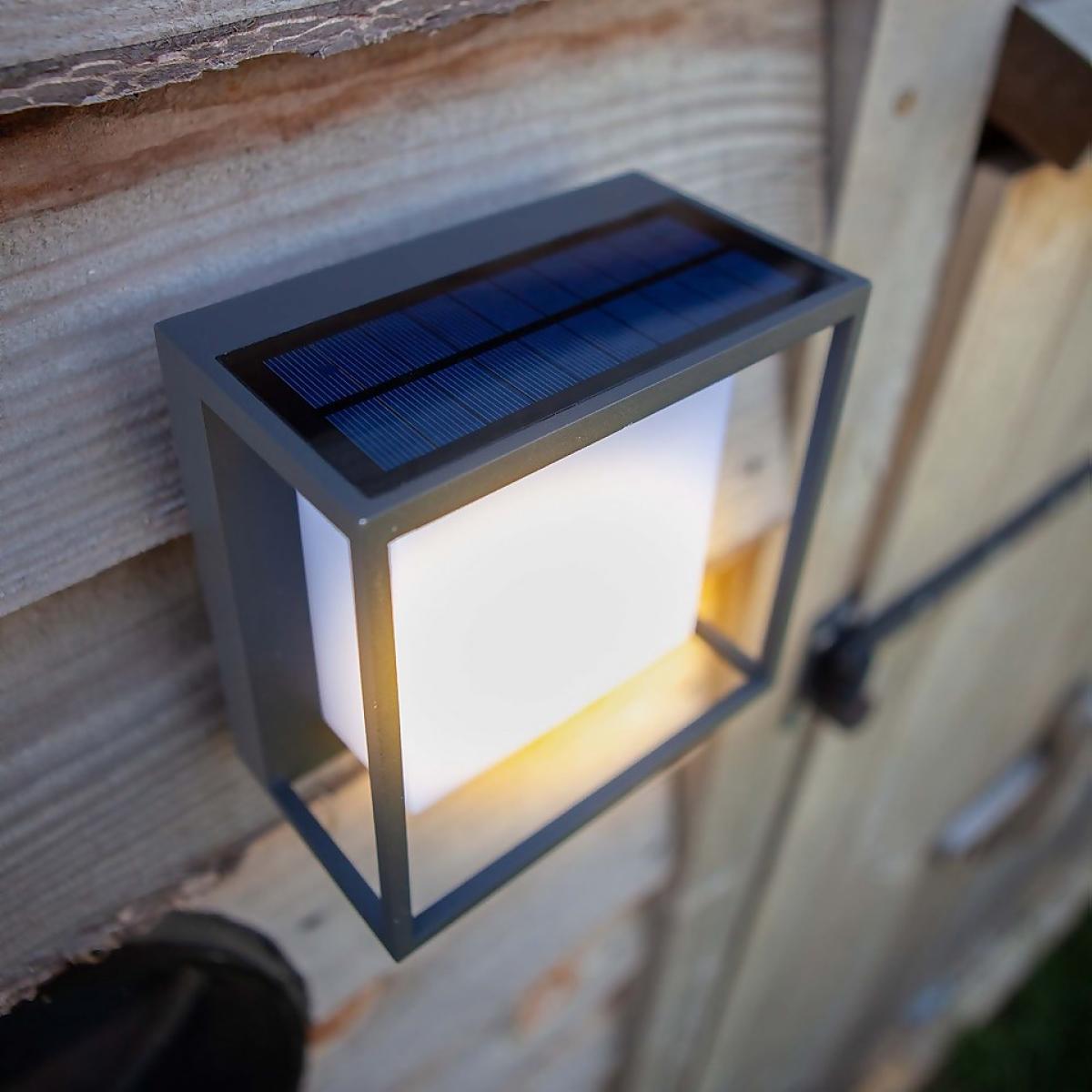Lutec Curtis Solar LED Outdoor Wall Light with PIR Motion Sensor – image 5
