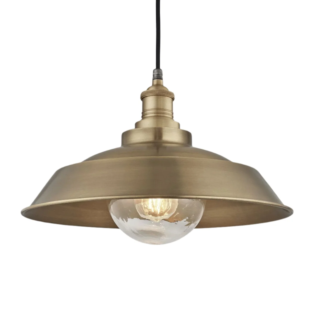 Brooklyn Outdoor & Bathroom Brass Step Pendant - 16 Inch - Brass Holder