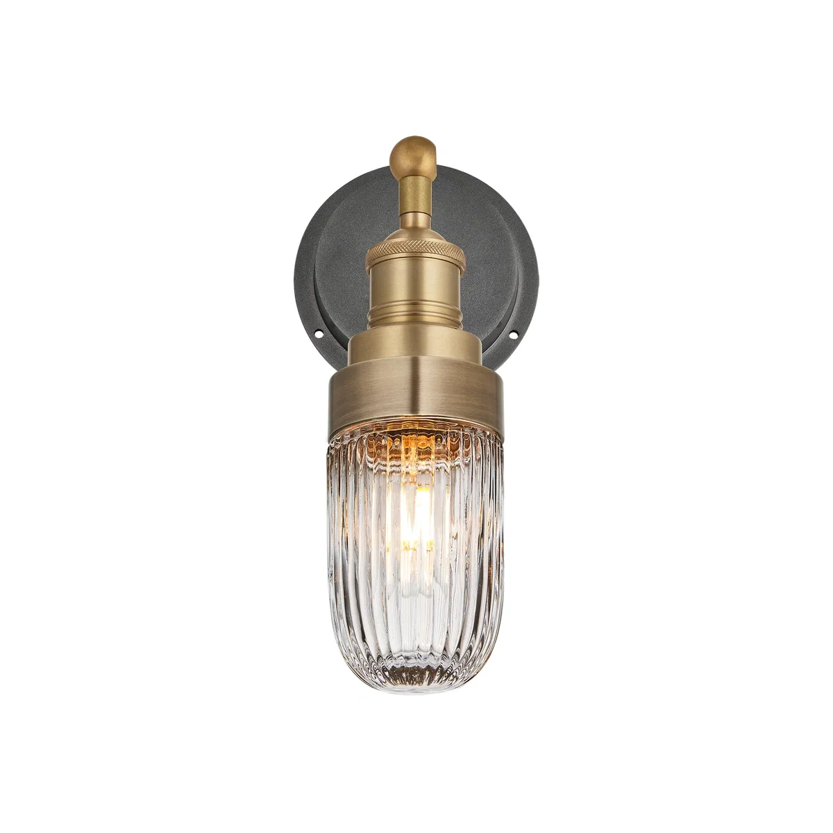 Brooklyn Outdoor & Bathroom Ribbed Tube Wall Light