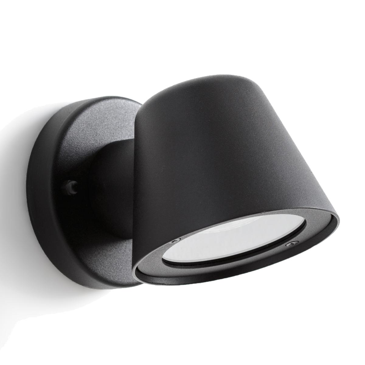 Tobison Metal and Glass Indoor/Outdoor Wall Light – image 1