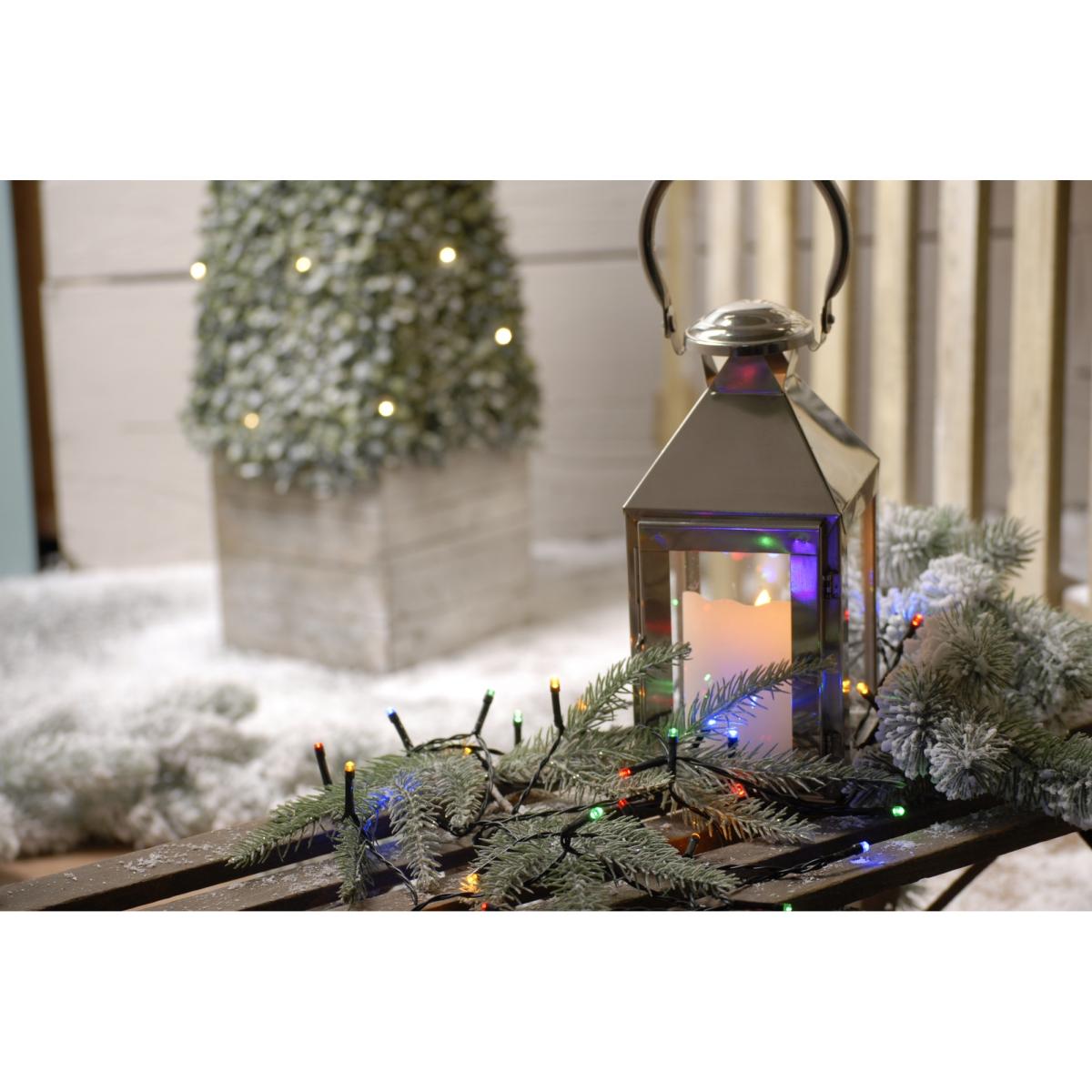 Festive 400 Battery Timer String Lights - Multicolour – image 2