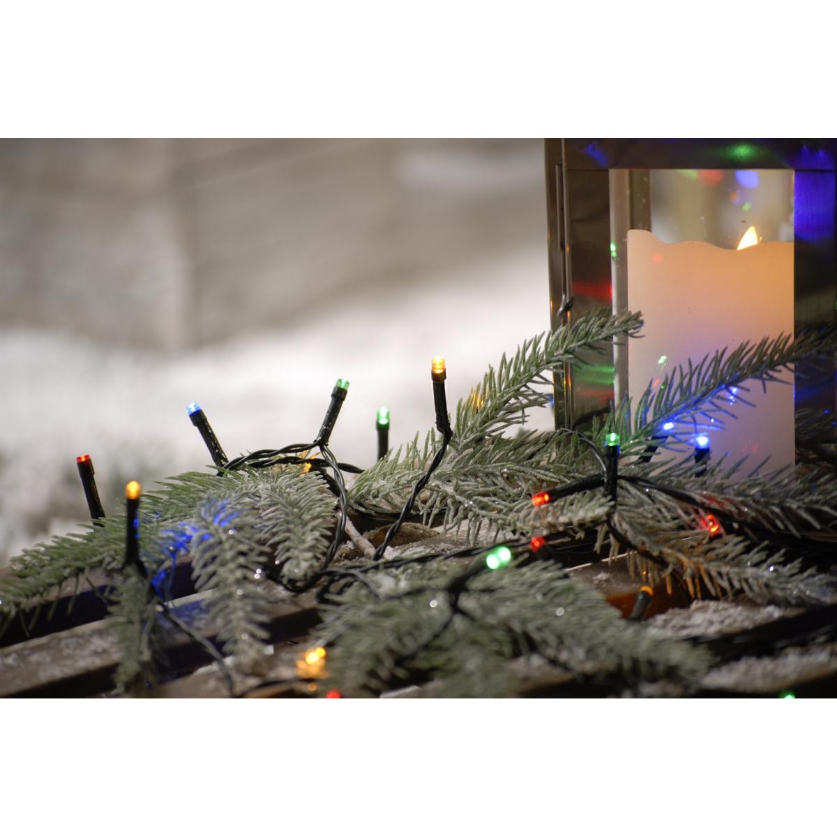 Festive 400 Battery Timer String Lights - Multicolour – image 3