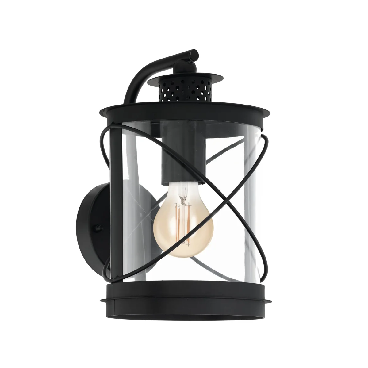 Hilburn Black Outdoor Wall Light – image 3