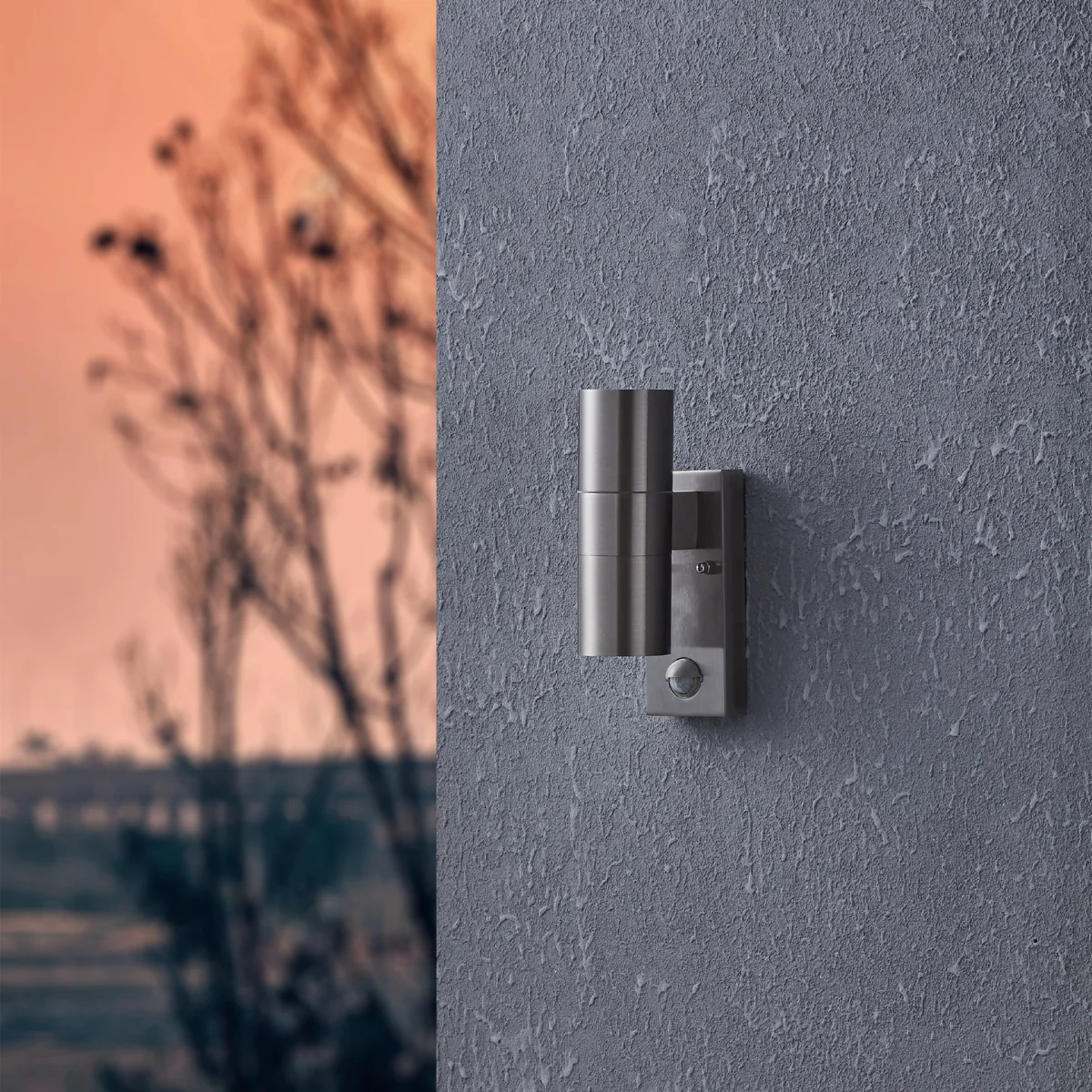 Riga 2-Light Silver LED Outdoor Wall Light – image 2