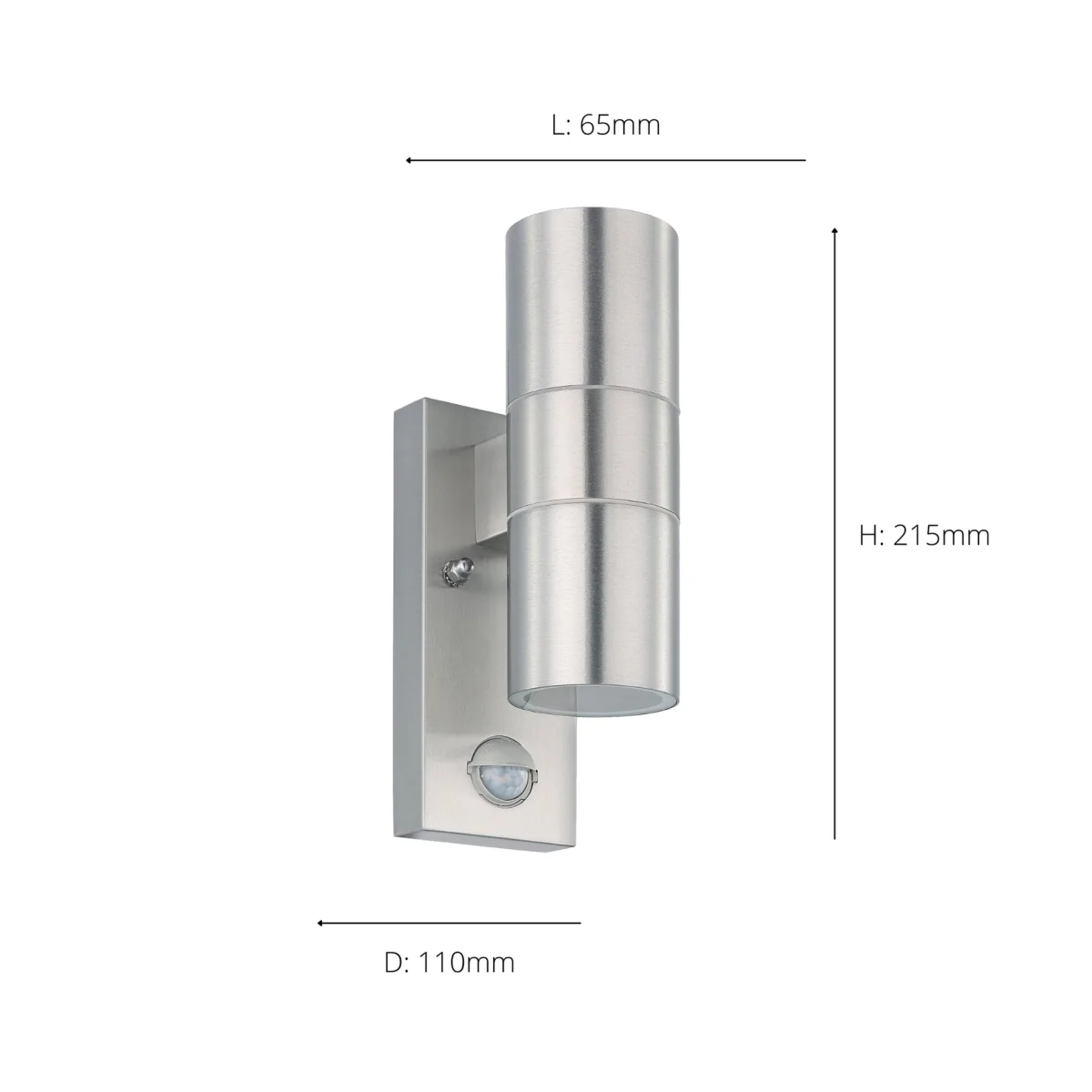 Riga 2-Light Silver LED Outdoor Wall Light – image 4
