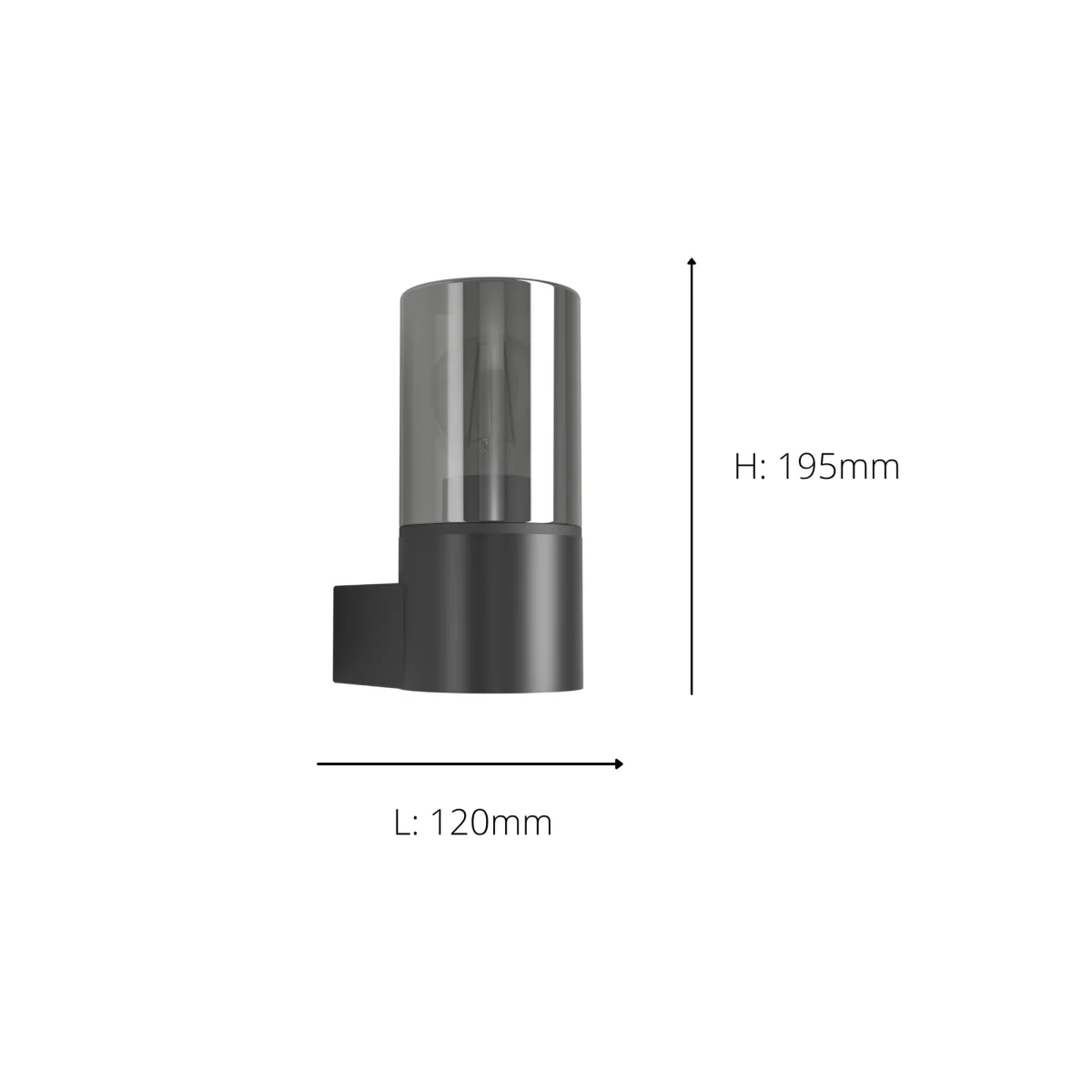 Cropani Black Outdoor Wall Light – image 3