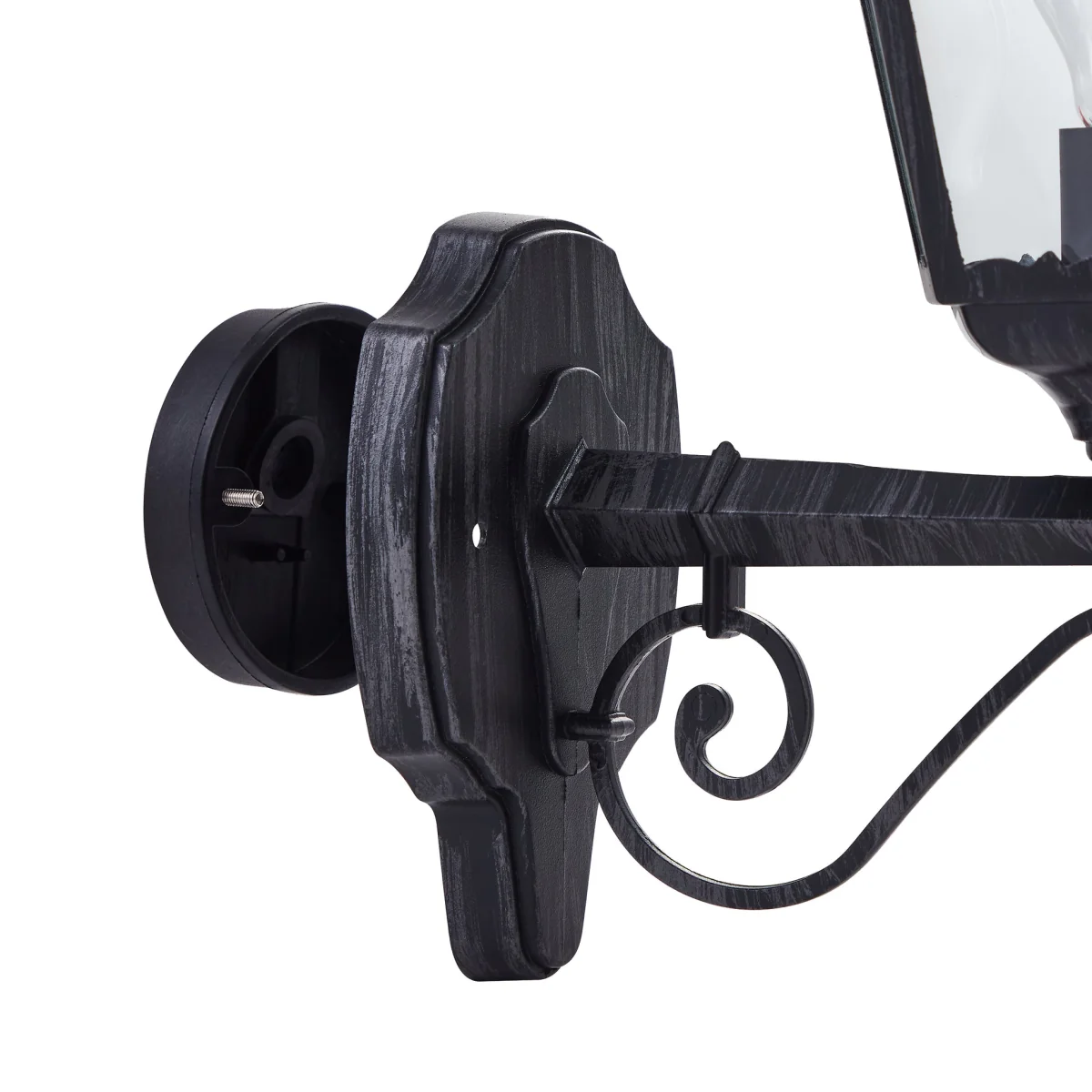 Navedo Black Outdoor Wall Light Upwards – image 4