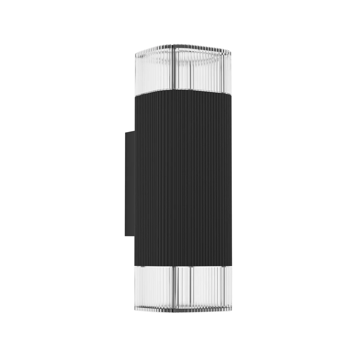 Castelnuovo 2-Light Black LED Outdoor Wall Light – image 2