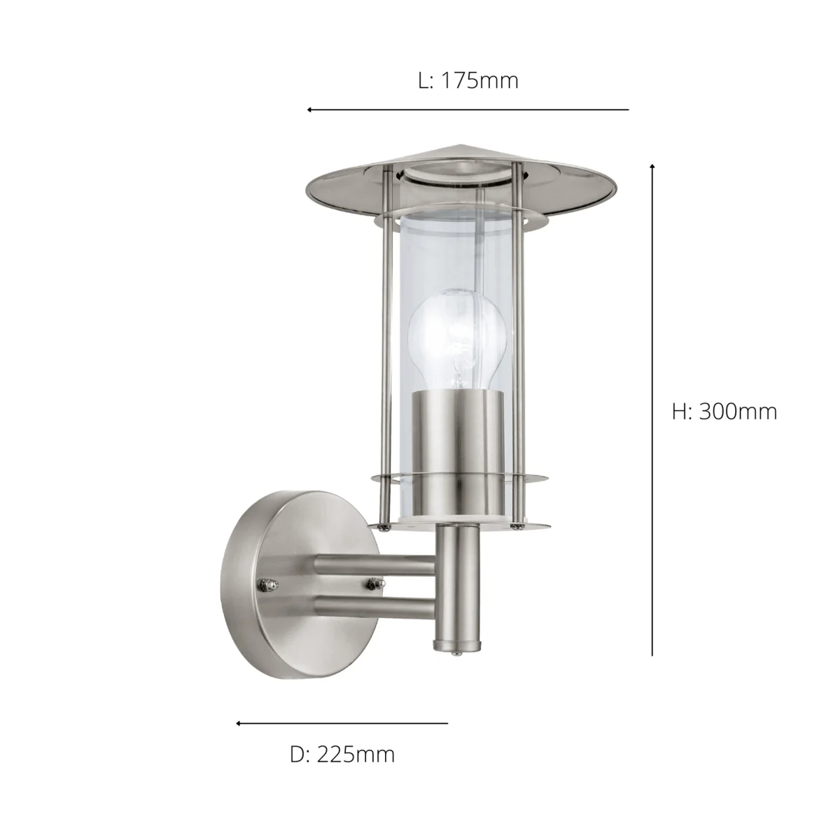 Lisio Silver Outdoor Wall Light – image 3