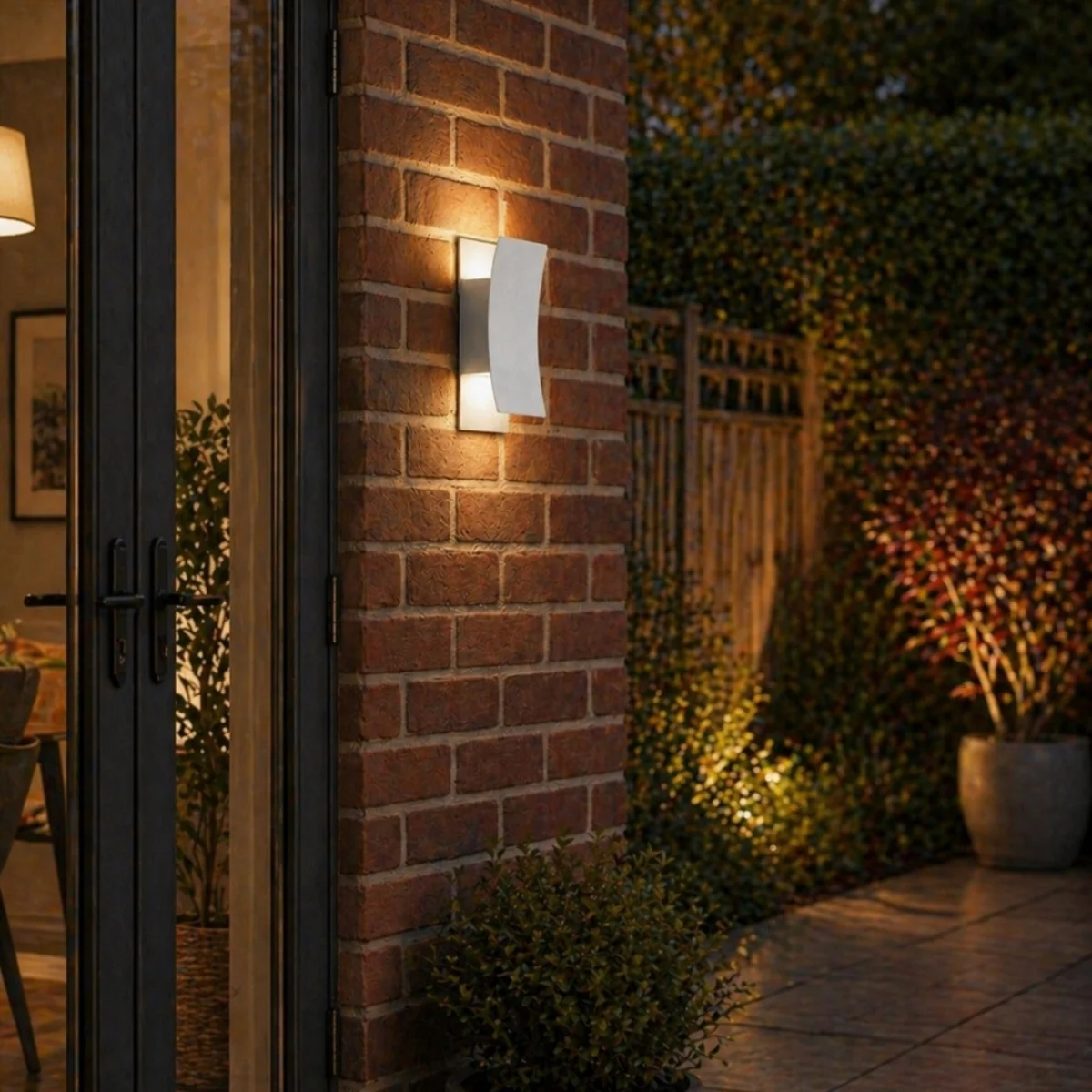 Verdolino 2-Light White LED Outdoor Wall Light – image 5