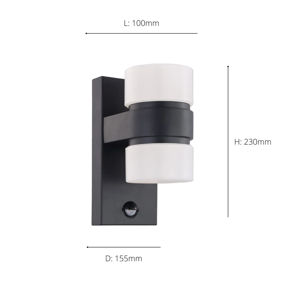 Atollari 2-Light Grey LED Outdoor Wall Light – image 4