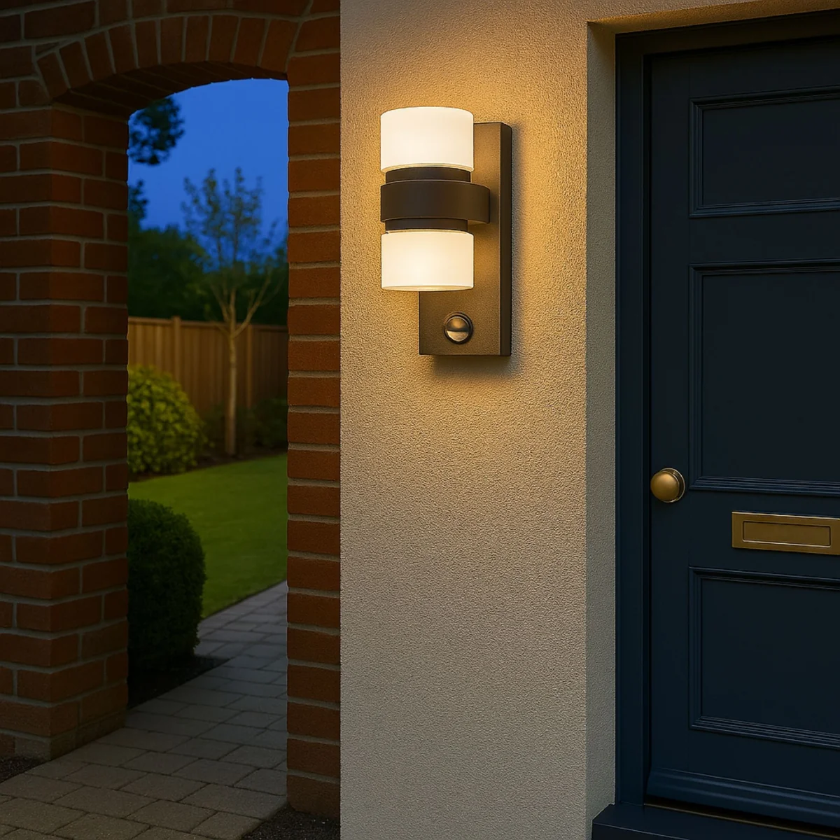 Atollari 2-Light Grey LED Outdoor Wall Light – image 1
