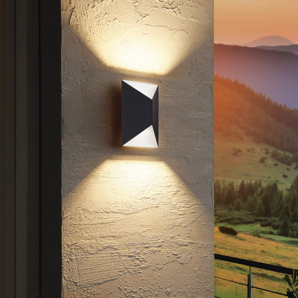 Predazzo 2-Light Grey LED Outdoor Wall Light – image 5