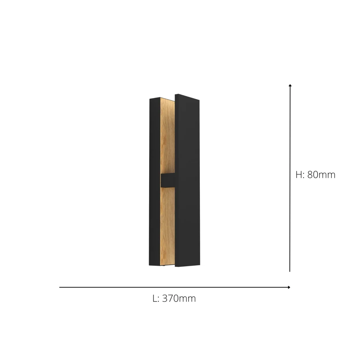 Costorio Black LED Outdoor Wall Light – image 3