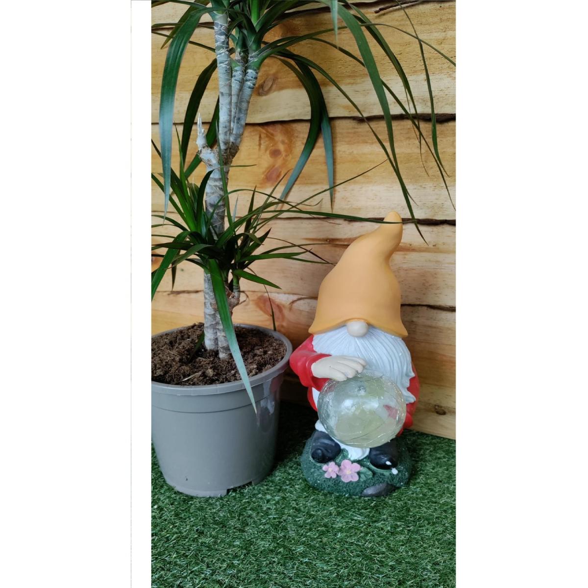 Garden Gonk Solar Light Up Gnome Lumbiddle Master Of Magic - Red – image 3