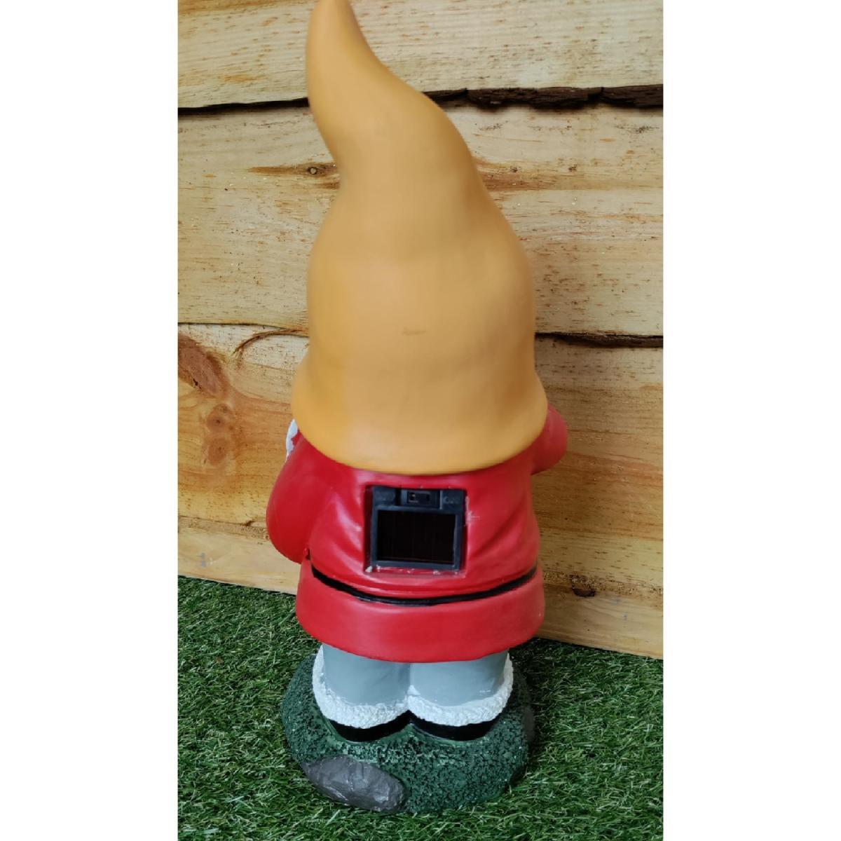 Garden Gonk Solar Light Up Gnome Lumbiddle Master Of Magic - Red – image 5