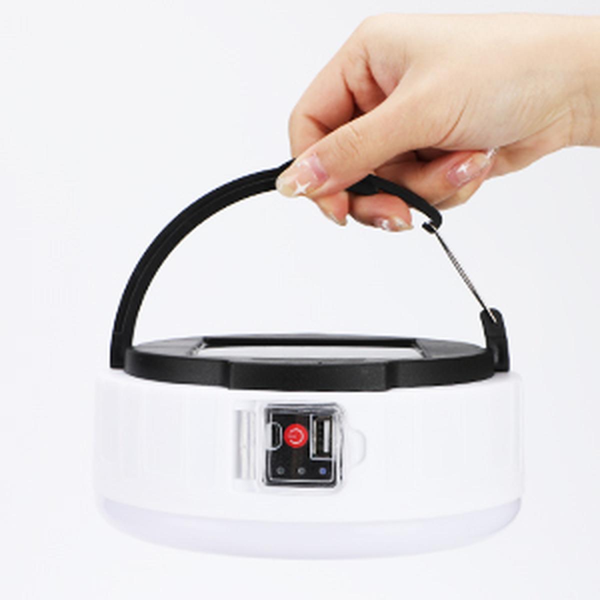 Solar USB Camping Lights With Remote Control - White – image 2
