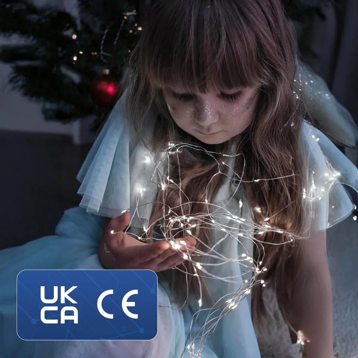 Keplin LED Battery-Powered Fairy Lights, Pack of 2 - 2 x 50 LED, 5m Copper Wire - Red – image 8