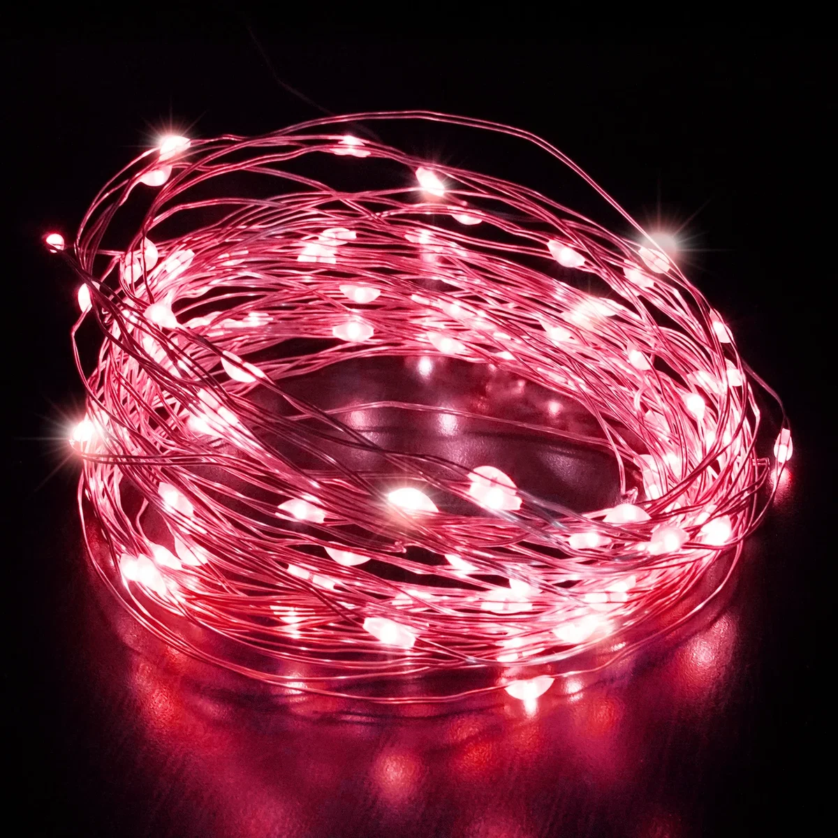 Keplin LED Battery-Powered Fairy Lights, Pack of 2 - 2 x 50 LED, 5m Copper Wire - Red – image 9