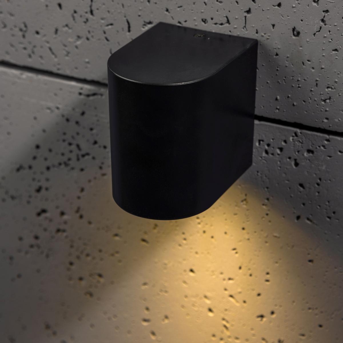 CGC EILEEN Black Outdoor Curved Wall Mounted Single Spotlight - black – image 6