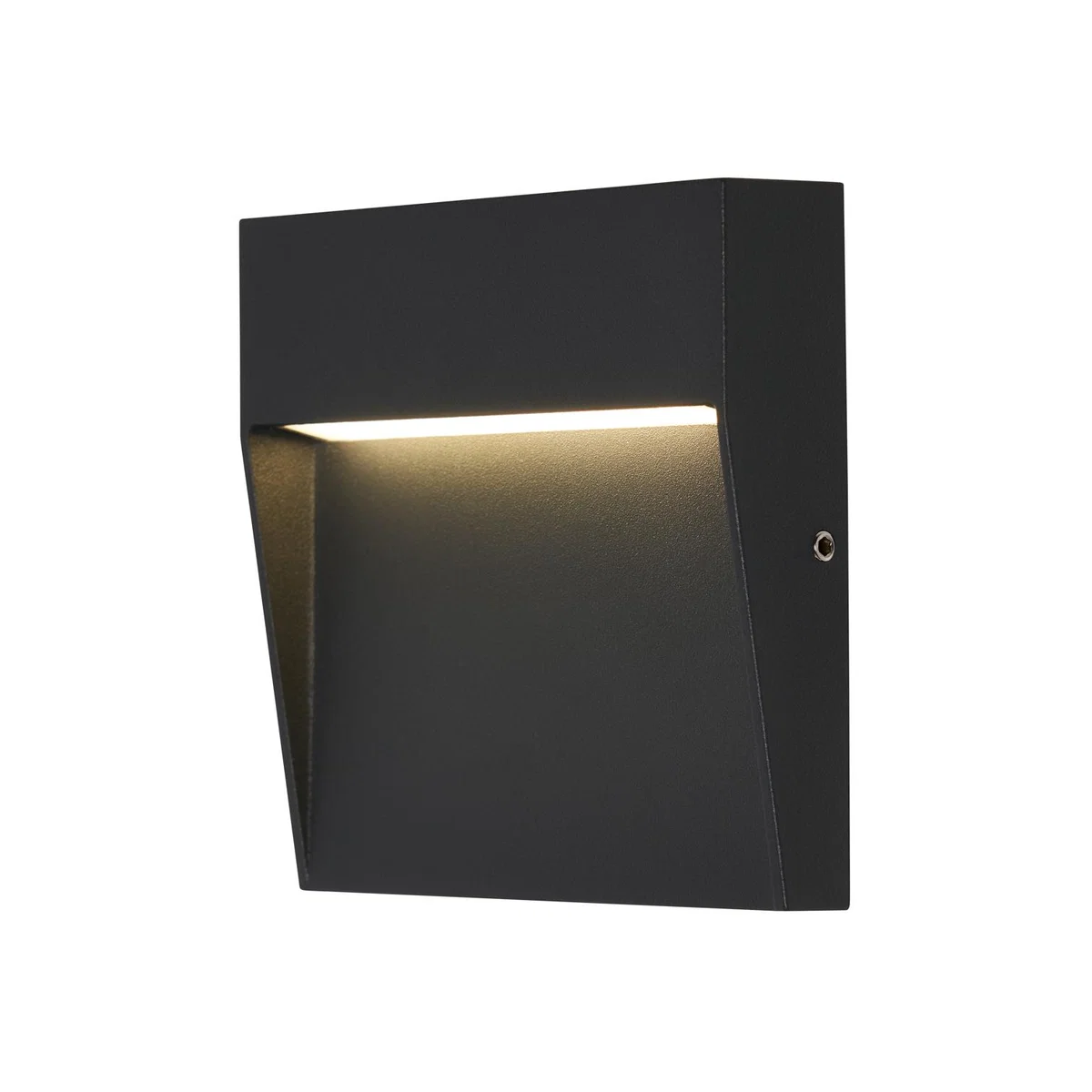 Ciar Outdoor 10cm Square LED Guide Wall Light - Anthracite