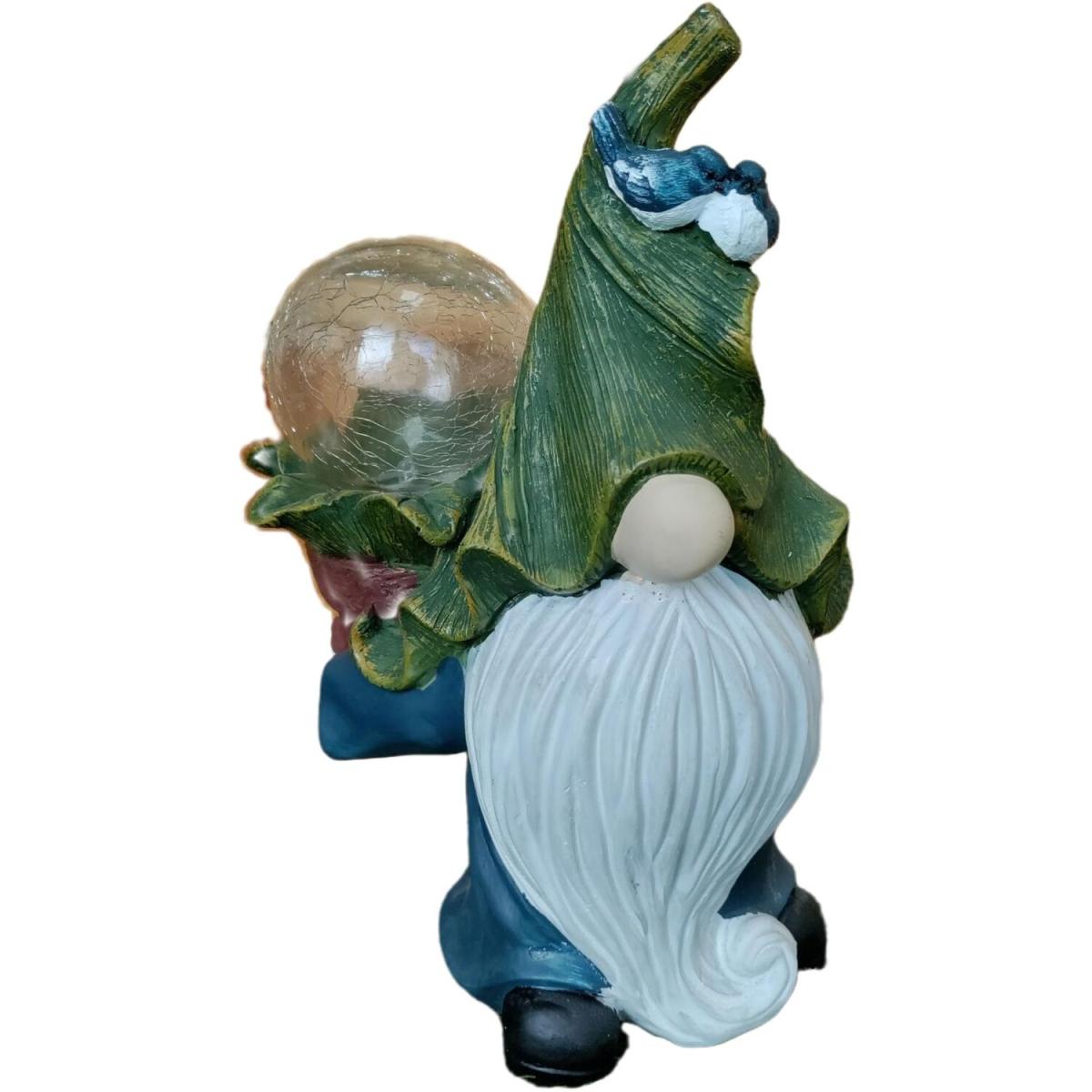 Solar Garden Gonk Gnome Keeper Of Birds - Blue – image 2