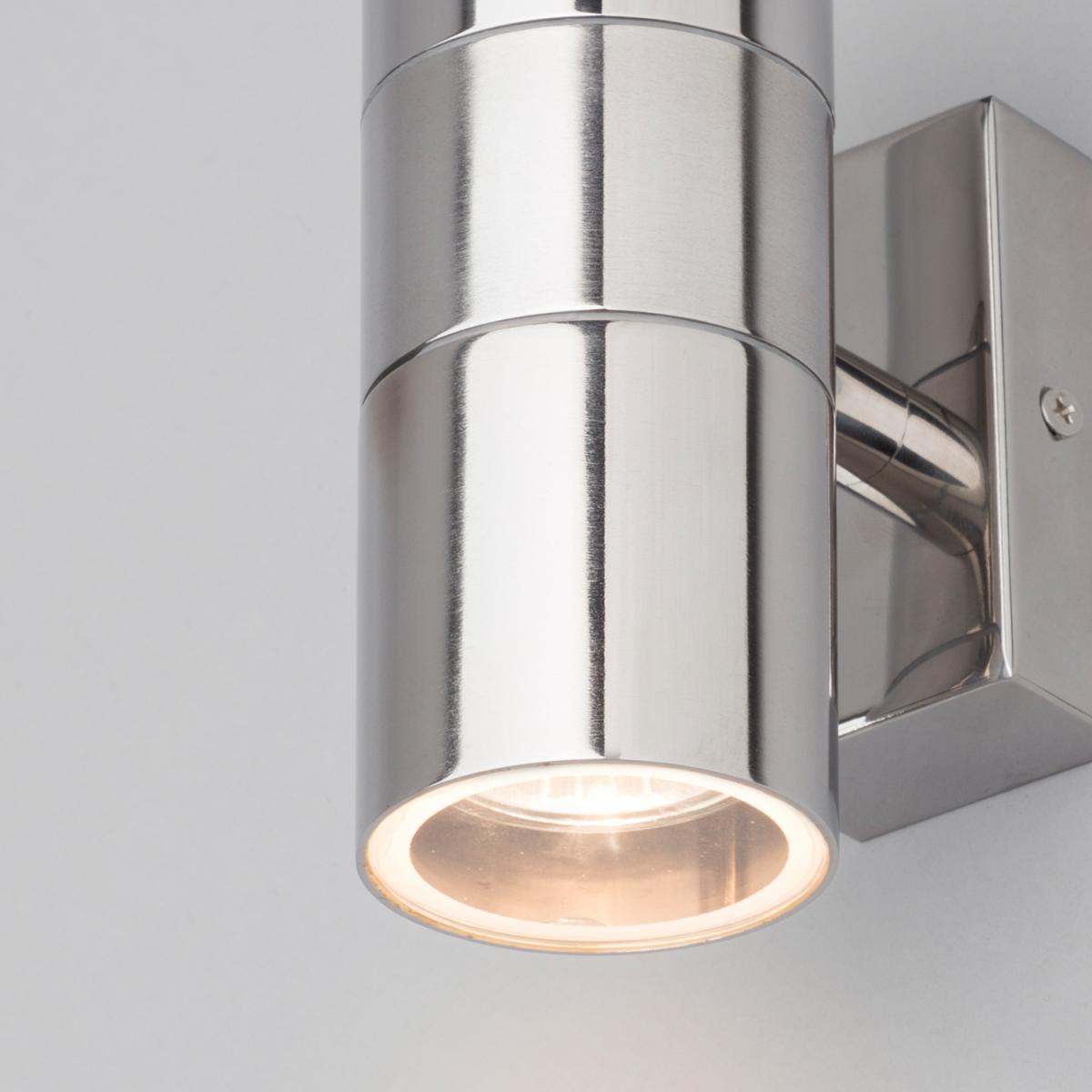 2 Pack of Kenn Up and Down Outdoor Wall Lights - Polished Steel – image 3