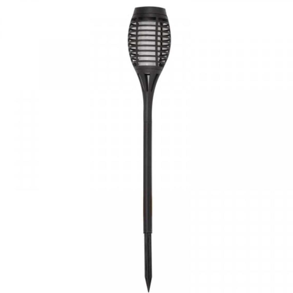5PK Party Flaming Effect Solar Torch Stake  - Black – image 2
