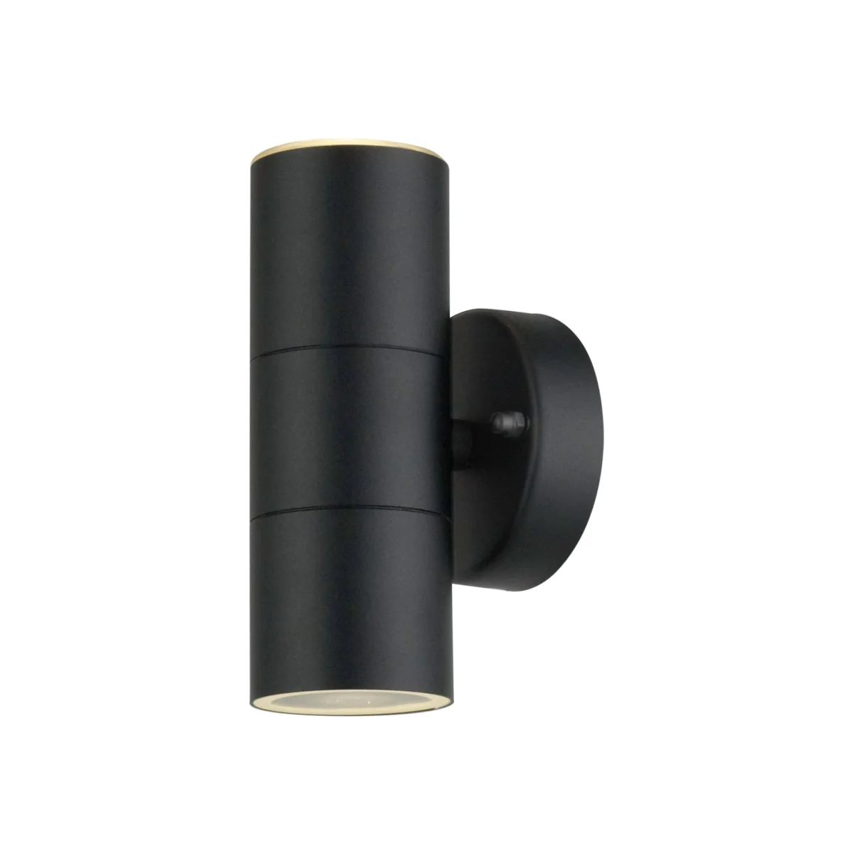 Blaze - Black Outdoor Up Down Wall Light - Black & Clear – image 1