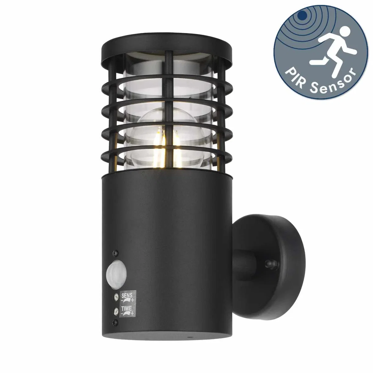 Bloom Outdoor Sensor Wall Light - Black And Clear Pc – image 3