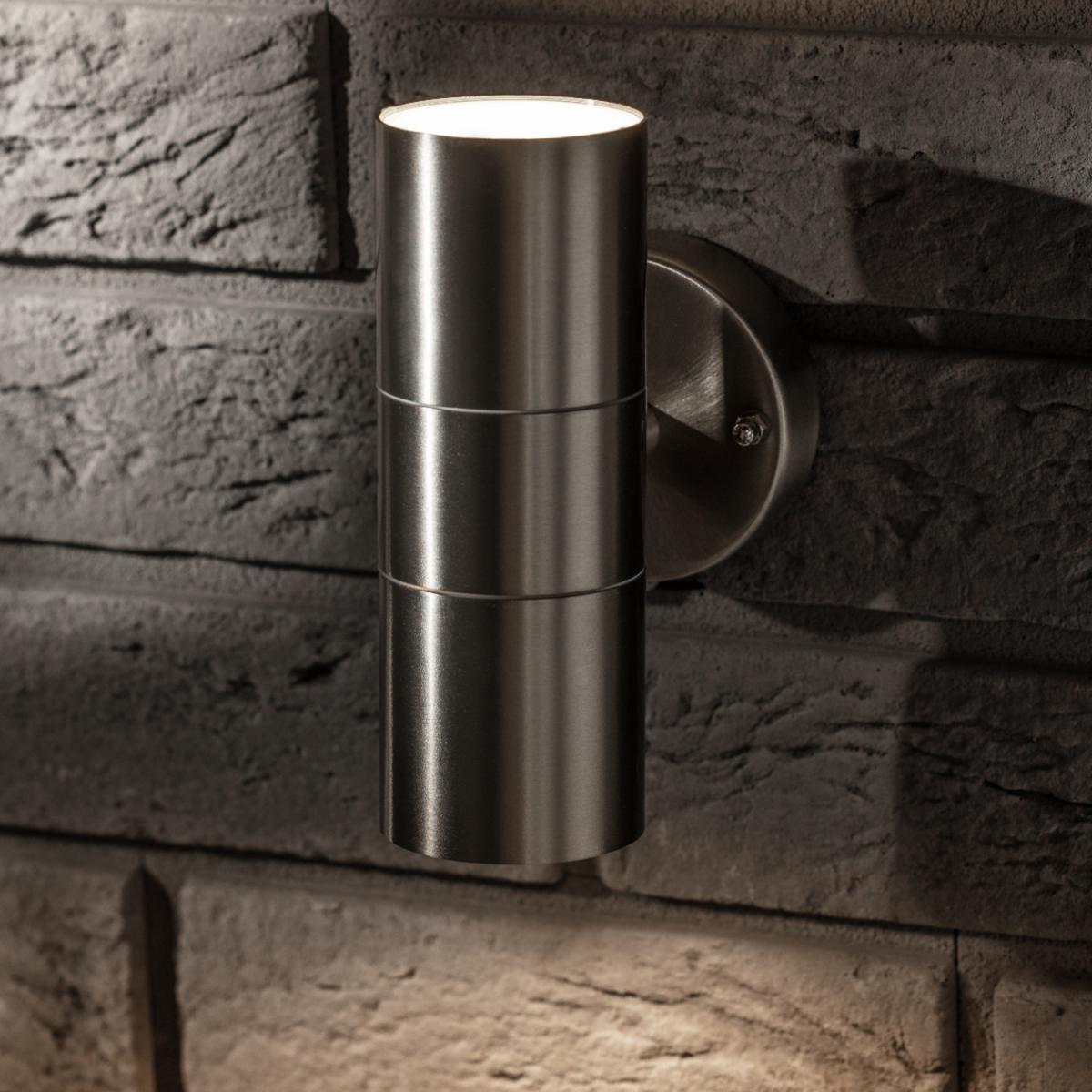 CGC JOANNE Stainless Steel Outdoor Up Down Wall Light - Silver – image 2