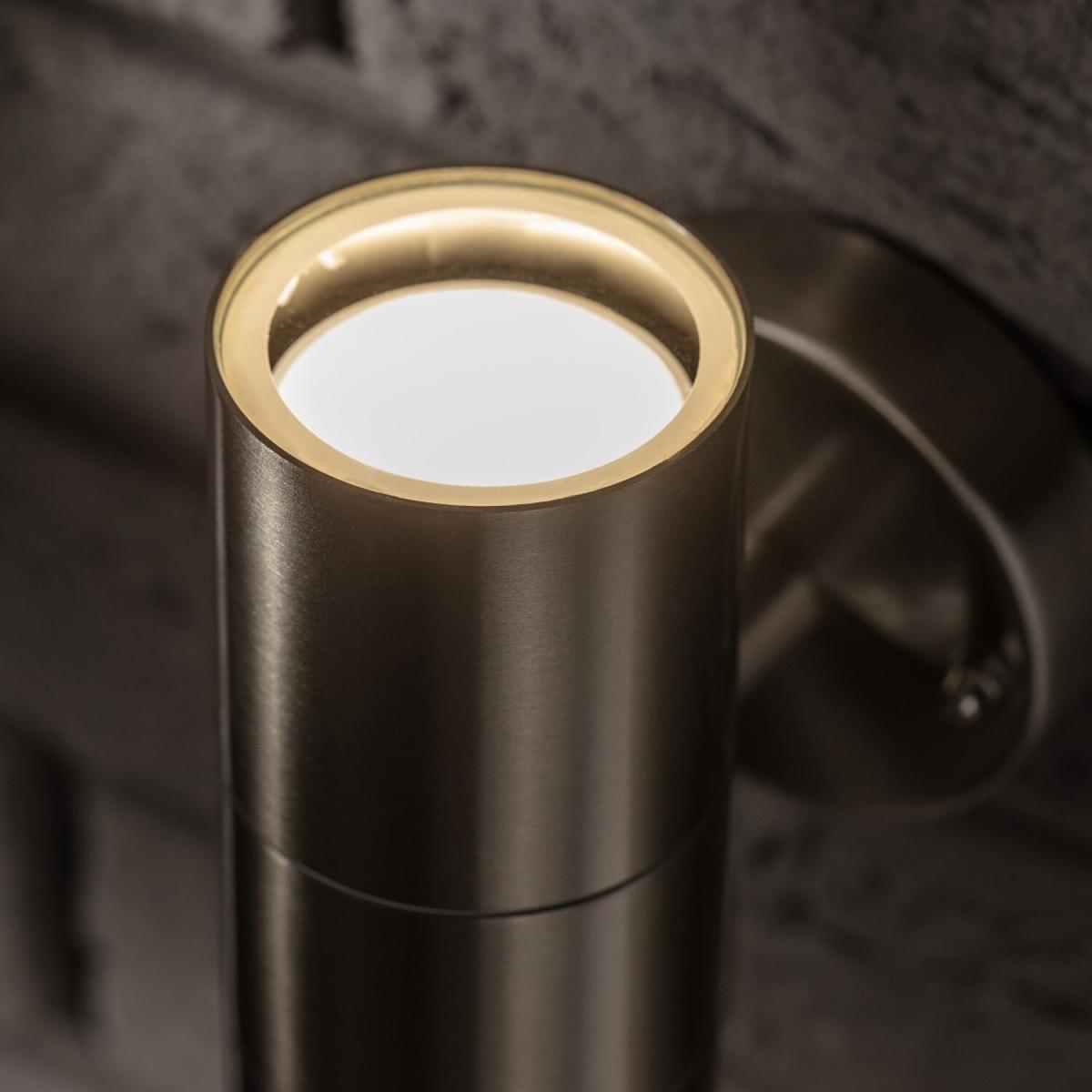 CGC JOANNE Stainless Steel Outdoor Up Down Wall Light - Silver – image 5