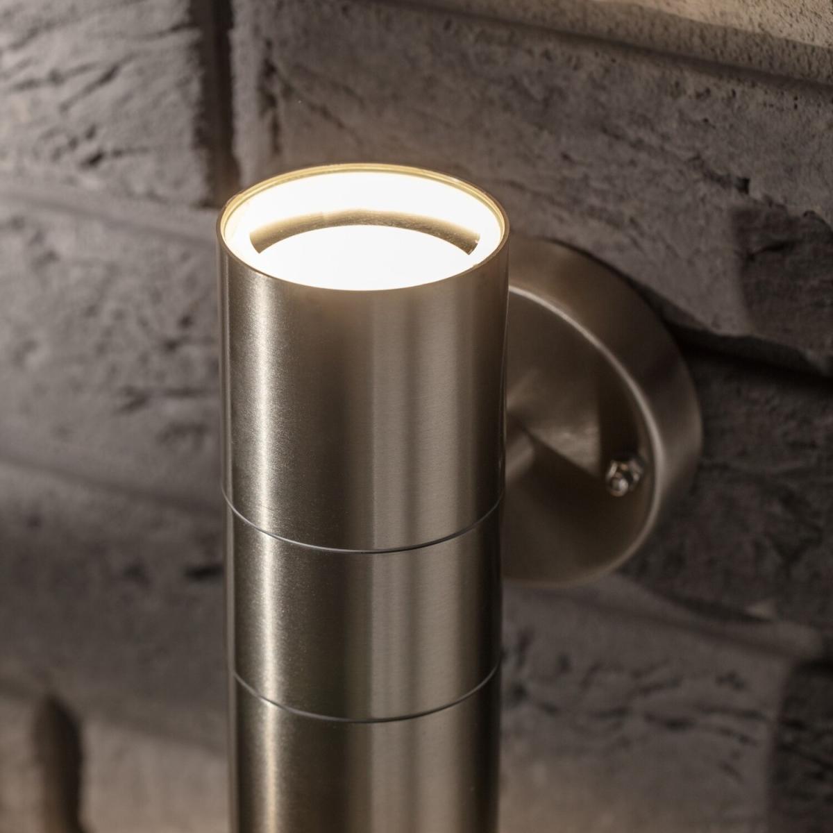 CGC JOANNE Stainless Steel Outdoor Up Down Wall Light - Silver – image 6