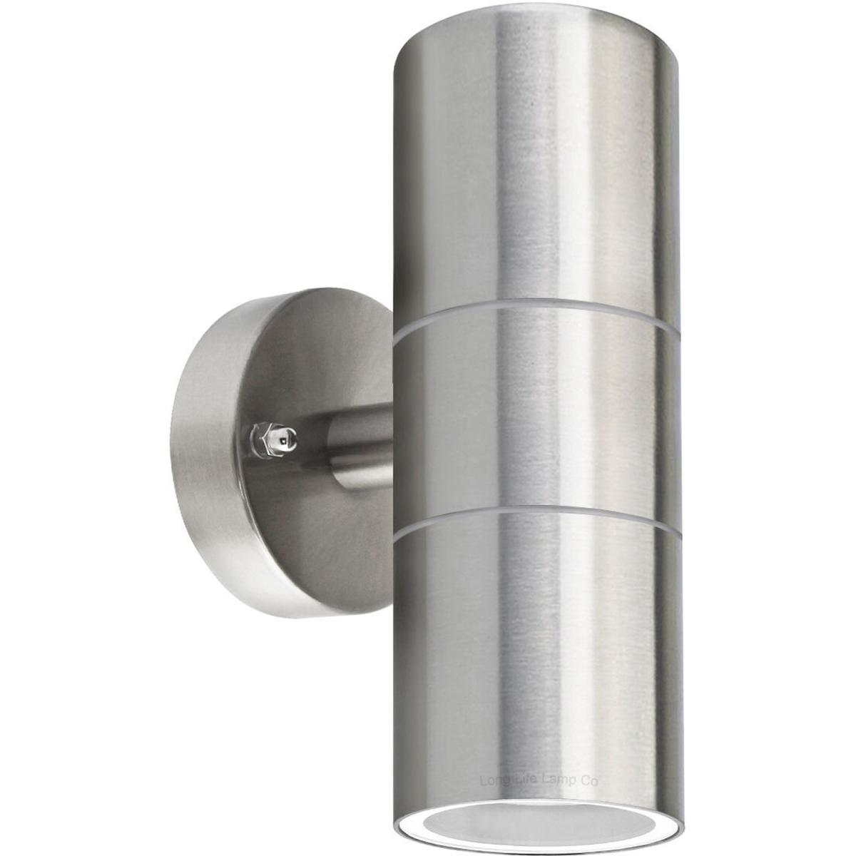 CGC JOANNE Stainless Steel Outdoor Up Down Wall Light - Silver – image 7