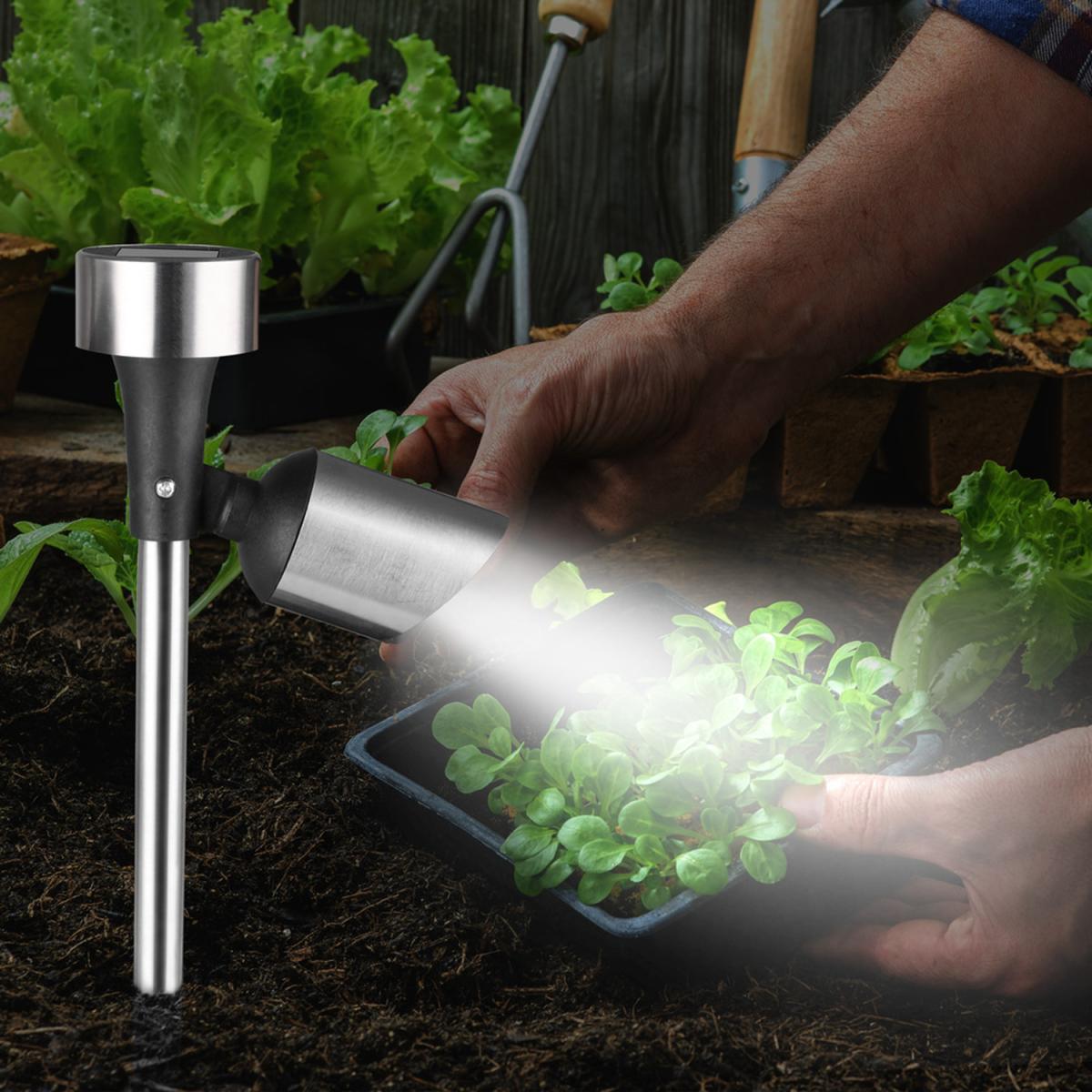 12 Pcs Solar Spot Lights Garden Outdoor - Silver – image 5