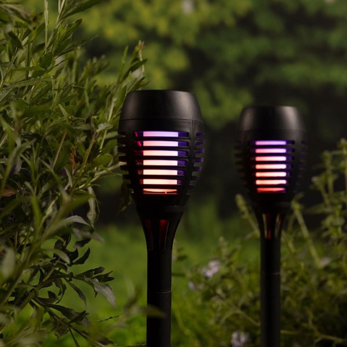 Set Of 4 Colour Changing Torch Lights - Black – image 3