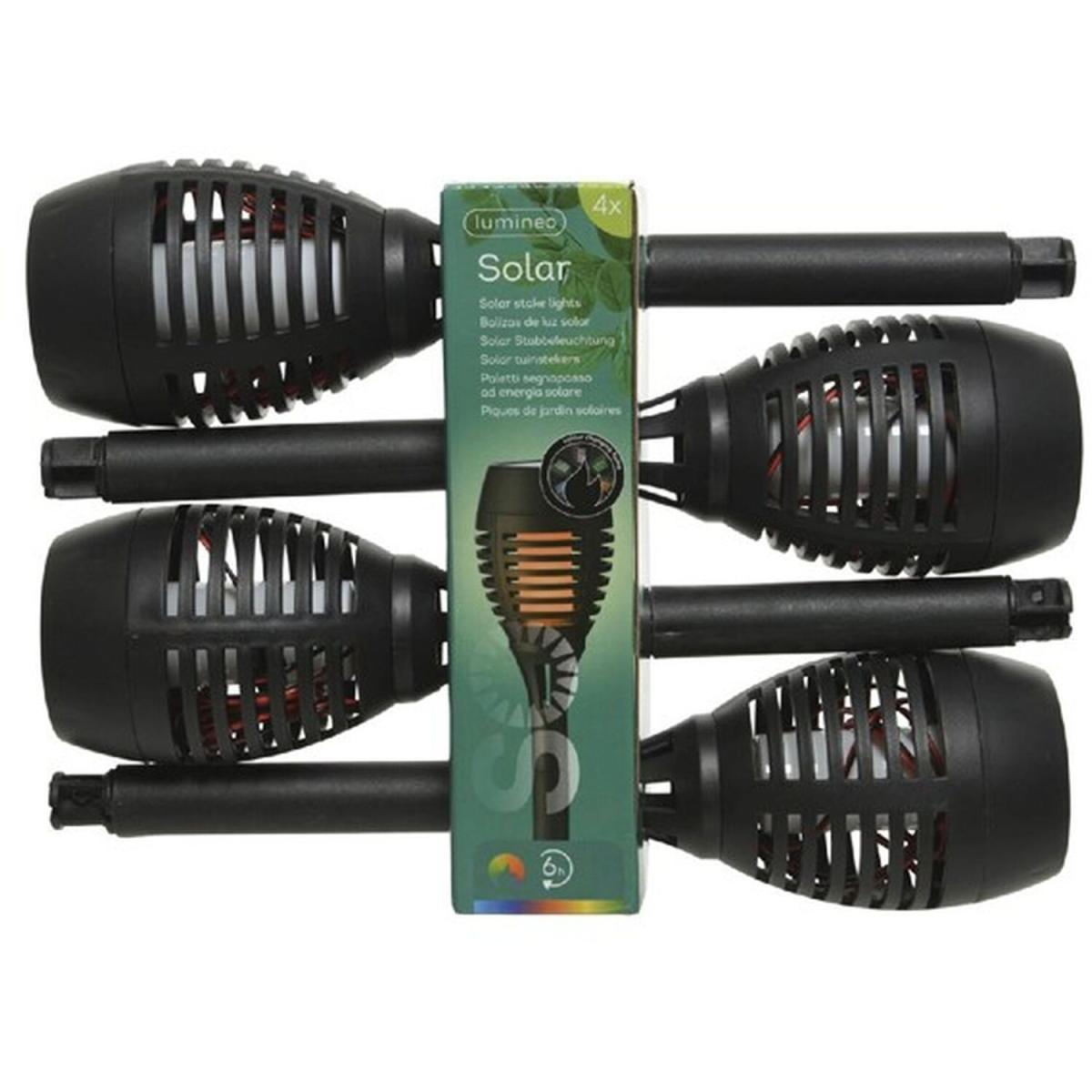 Set Of 4 Colour Changing Torch Lights - Black – image 4